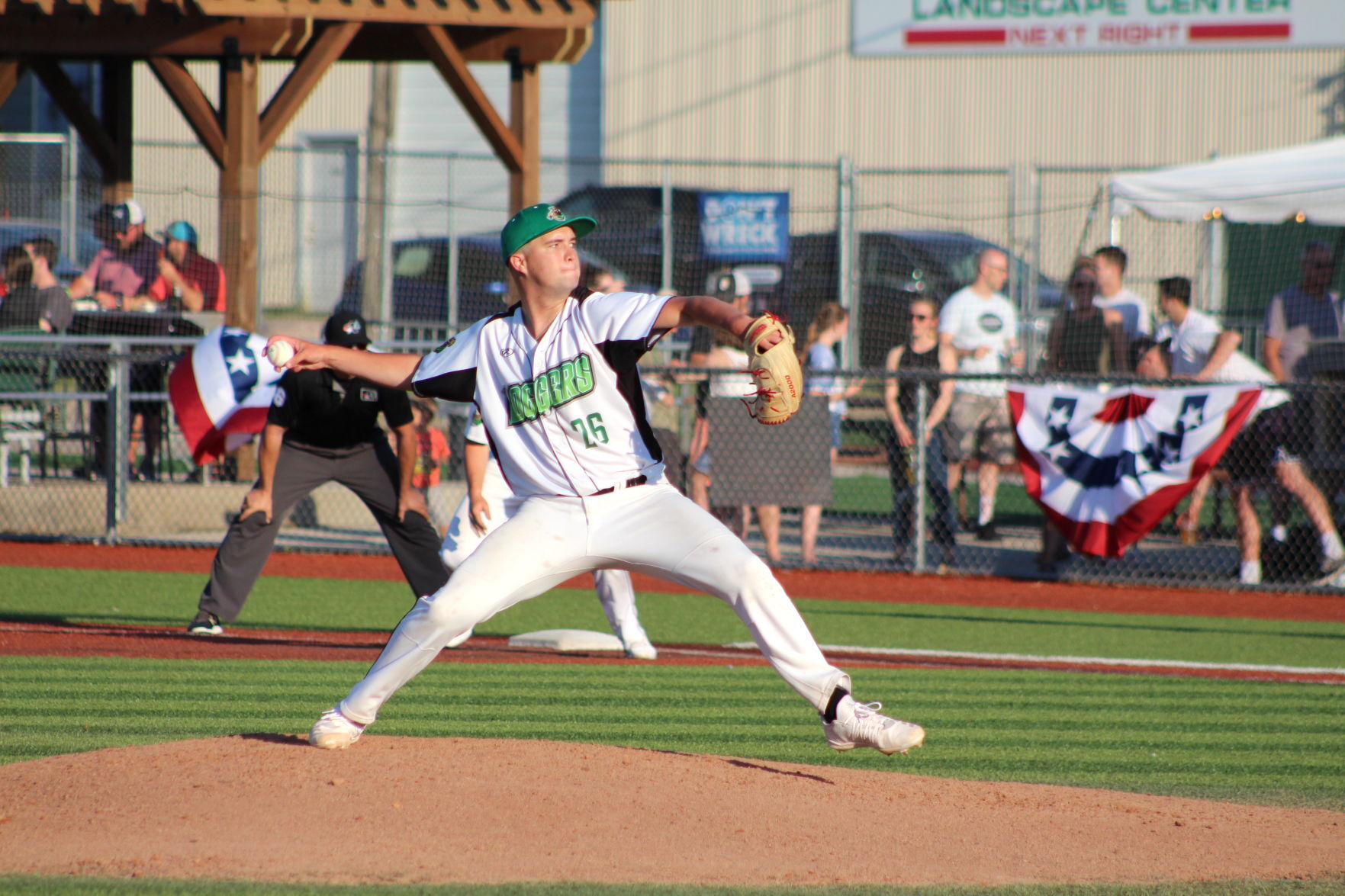 Jacob Ferris pitches
